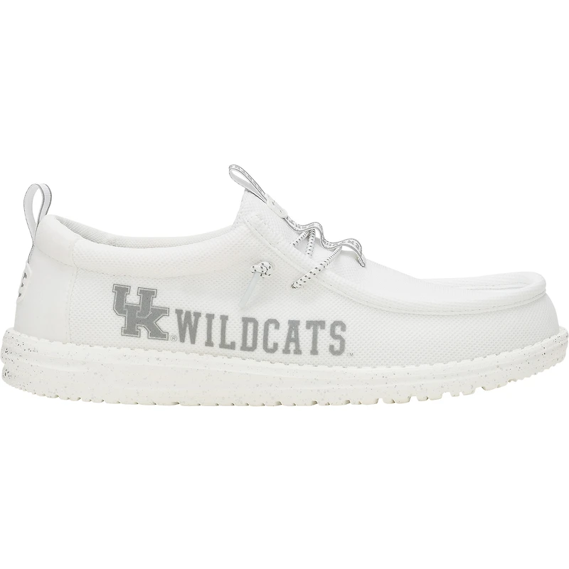 Men's Hey Dude White Kentucky Wildcats Wally Casual Shoes