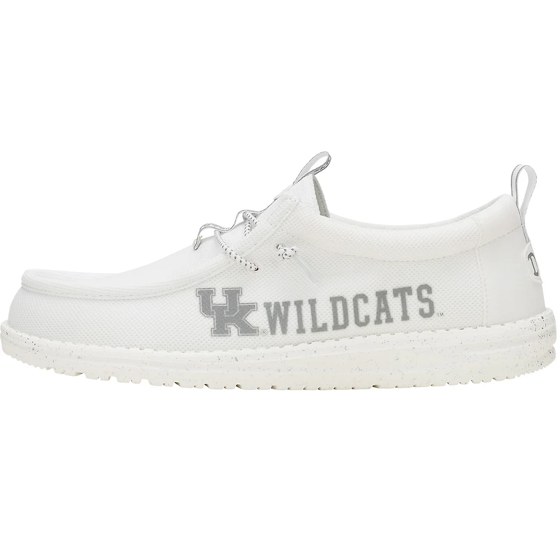 Men's Hey Dude White Kentucky Wildcats Wally Casual Shoes