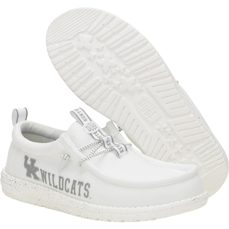 Men's Hey Dude White Kentucky Wildcats Wally Casual Shoes