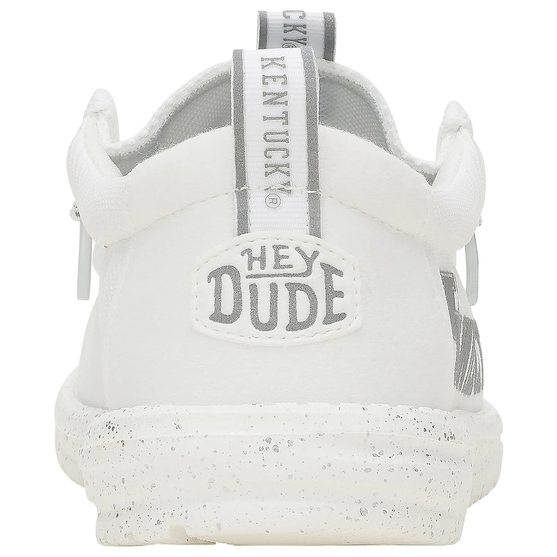Men's Hey Dude White Kentucky Wildcats Wally Casual Shoes