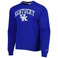 Vêtements collégiaux de la ligue pour hommes Royal Kentucky Wildcats 1965 Arch Essential Sweatshirt épais