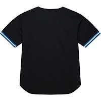 Men's Mitchell & Ness Black Kentucky Wildcats On The Clock Full-Button Fashion Jersey