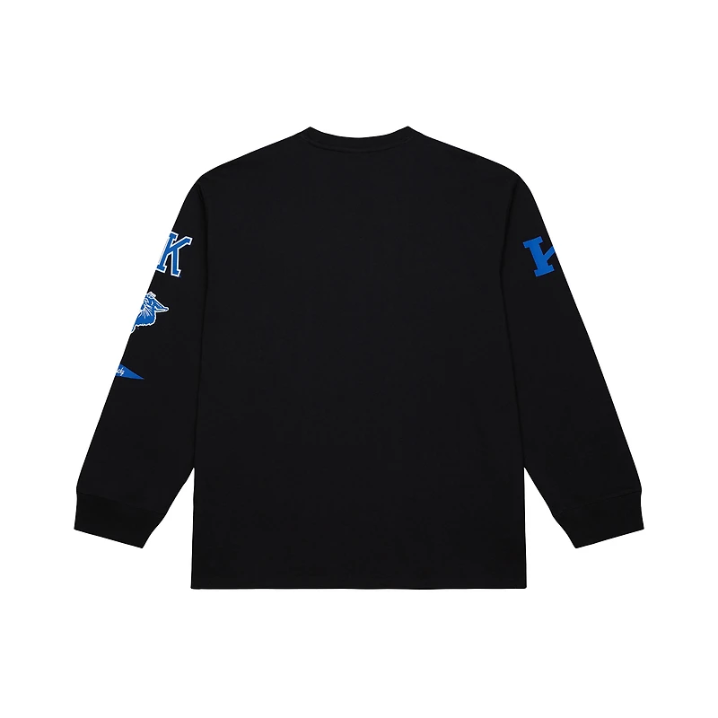 Men's Mitchell & Ness Black Kentucky Wildcats Training Camp Long Sleeve T-Shirt