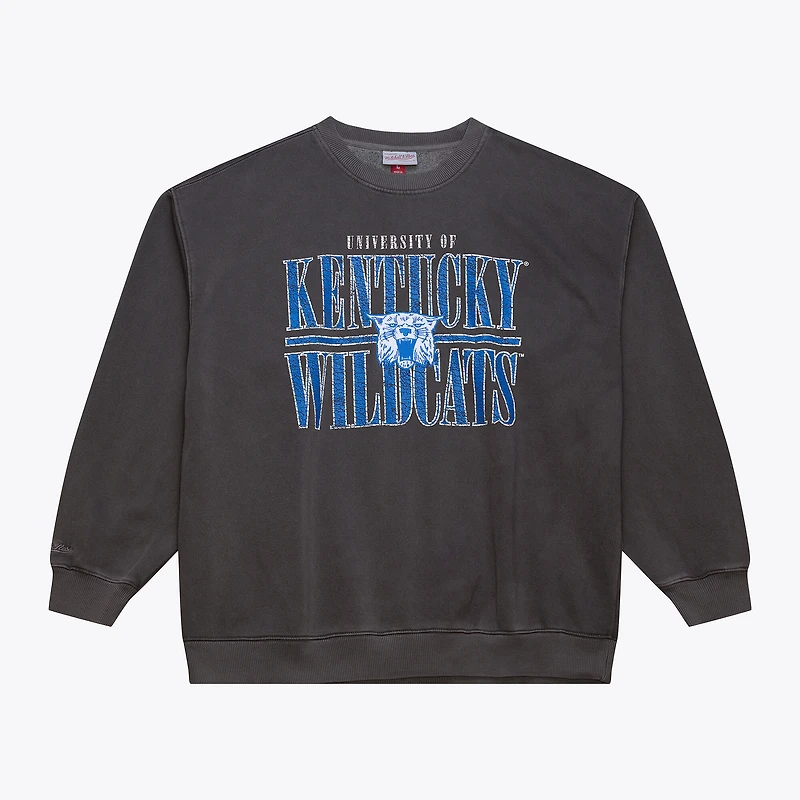 Men's Mitchell & Ness Charcoal Kentucky Wildcats Downtown Fleece Sweatshirt