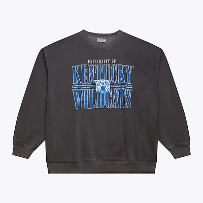 Men's Mitchell & Ness Charcoal Kentucky Wildcats Downtown Fleece Sweatshirt