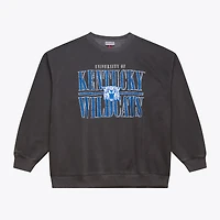 Men's Mitchell & Ness Charcoal Kentucky Wildcats Downtown Fleece Sweatshirt