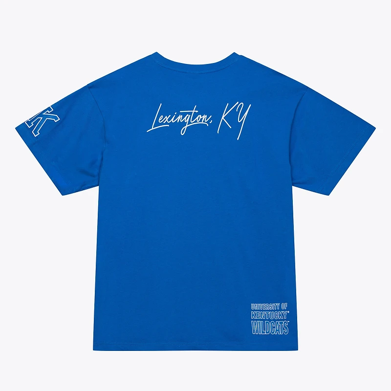 Men's Mitchell & Ness Royal Kentucky Wildcats Double Clutch Premium T-Shirt
