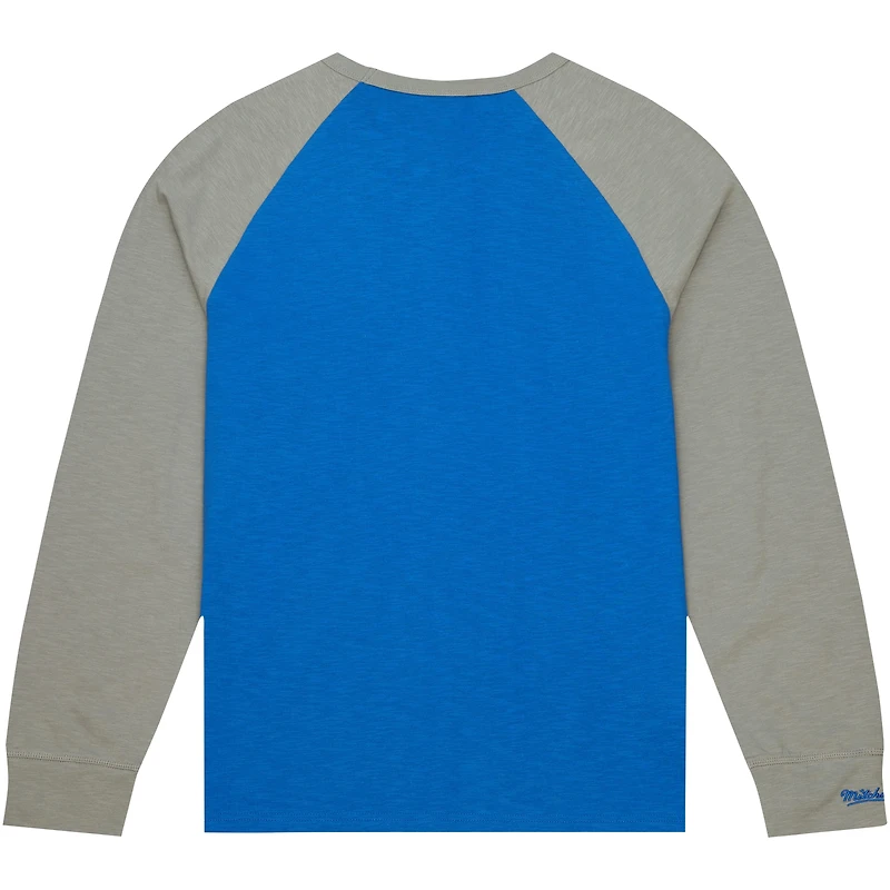 T-shirt à manches longues raglan légendaire flammé Mitchell & Ness Royal Kentucky Wildcats pour hommes
