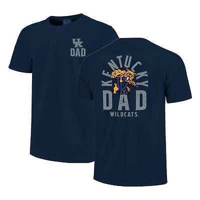 T-shirt homme bleu marine Kentucky Wildcats avec logo mascotte pour la fête des pères
