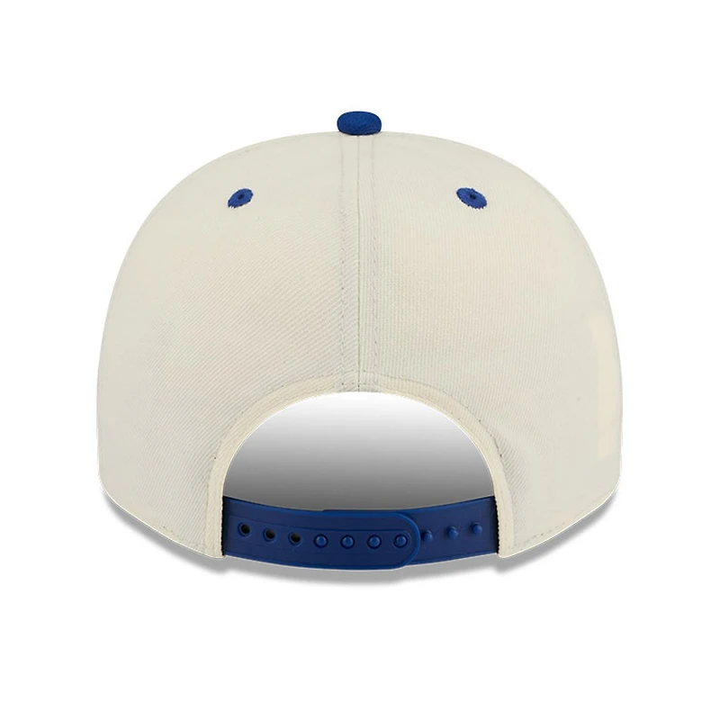 Casquette snapback New Era 9FIFTY A-Frame pour homme, couleur crème/bleu roi, collection Kentucky Wildcats March Madness Historic.