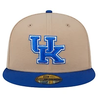 Men's New Era  Khaki Kentucky Wildcats Two-Tone 59FIFTY Fitted Hat