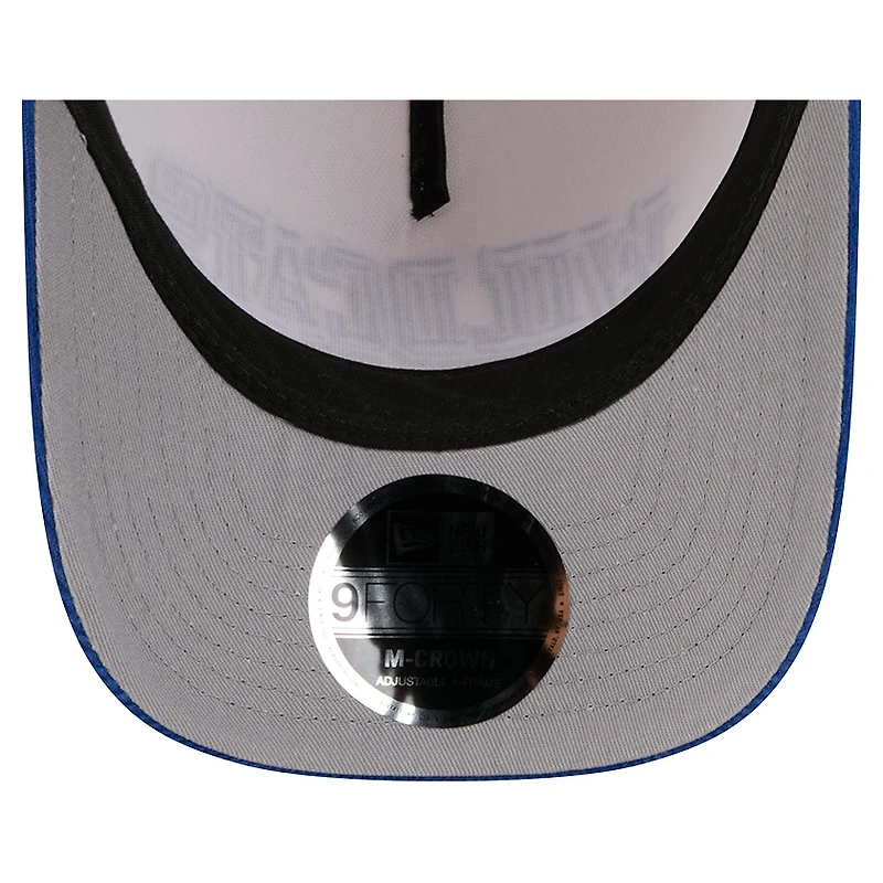 Men's New Era Royal/Cream Kentucky Wildcats Arch Two-Tone Corduroy 9FORTY A-Frame Adjustable Hat