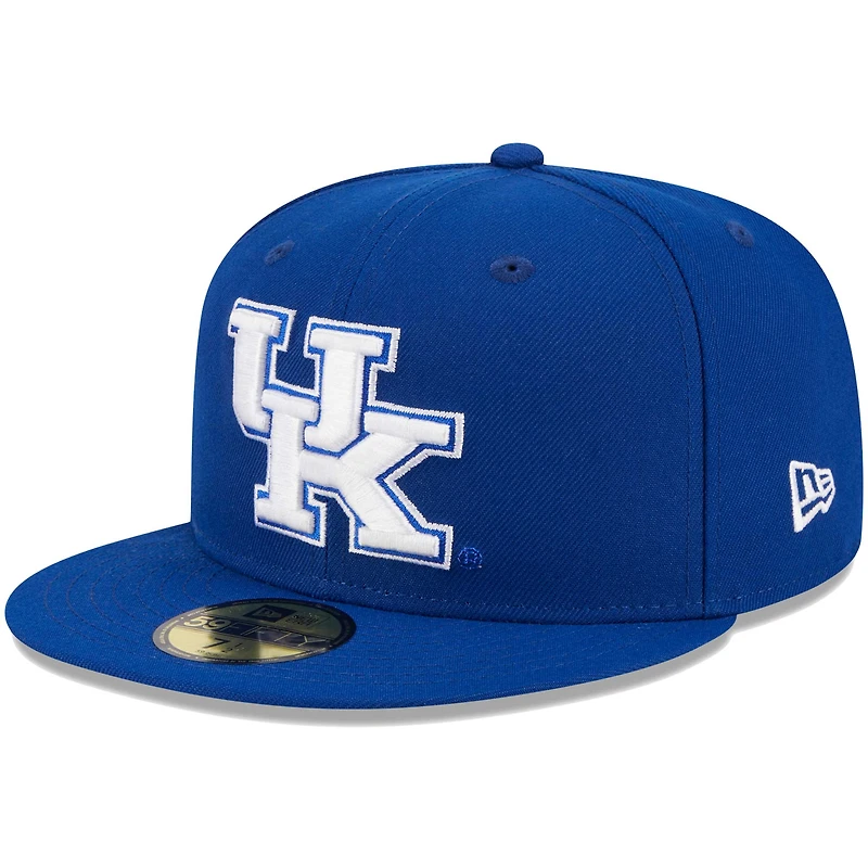 Casquette ajustée 59FIFTY Royal Kentucky Wildcats de New Era pour homme