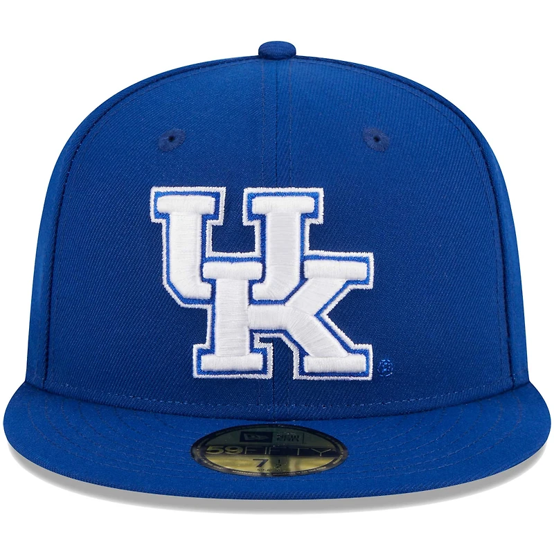 Casquette ajustée 59FIFTY Royal Kentucky Wildcats de New Era pour homme