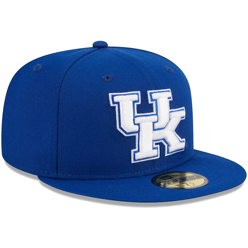 Casquette ajustée 59FIFTY Royal Kentucky Wildcats de New Era pour homme