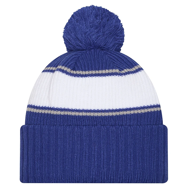 Men's New Era Royal Kentucky Wildcats Bold Cuffed Knit Hat with Pom