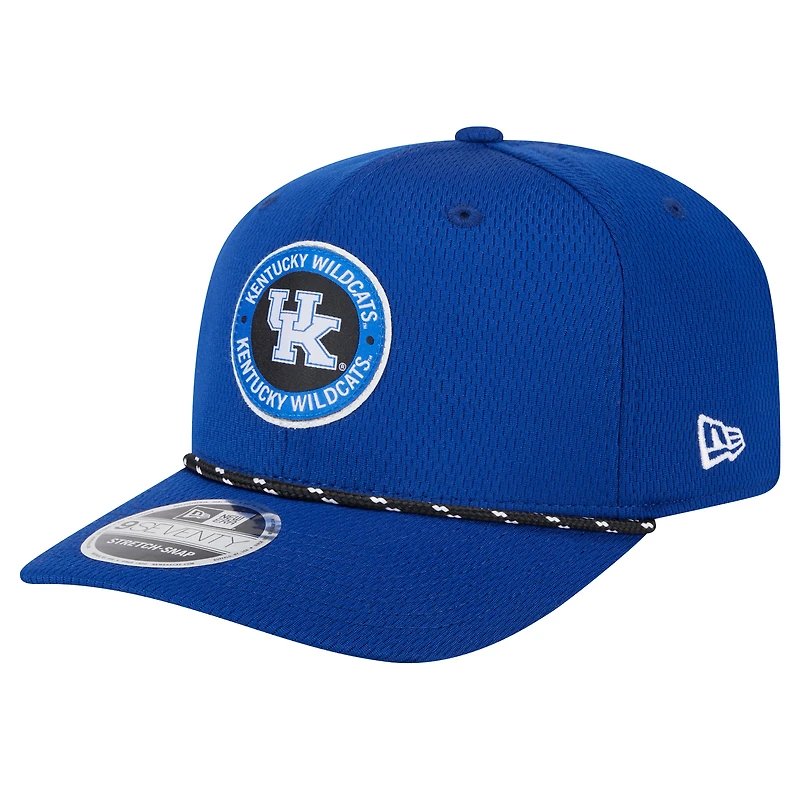 Casquette à bouton-pression extensible COOLERA 9SEVENTY pour homme des Royal Kentucky Wildcats de New Era