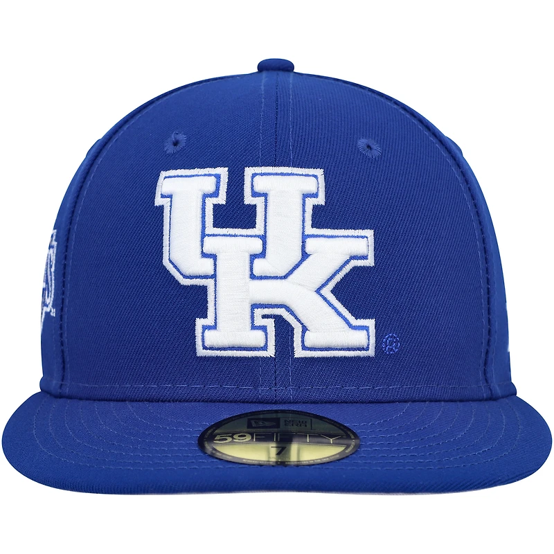 Men's New Era Royal Kentucky Wildcats Patch 59FIFTY Fitted Hat