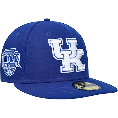 Casquette ajustée 59FIFTY avec écusson Royal Kentucky Wildcats New Era pour homme