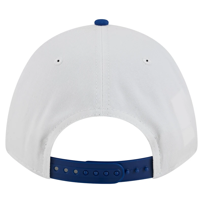 Men's New Era White/Royal Kentucky Wildcats Arch Two-Tone Rope 9FORTY A-Frame M-Crown Adjustable Hat