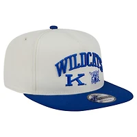 Men's New Era White Kentucky Wildcats Collegiate 9FIFTY A-Frame Snapback Hat