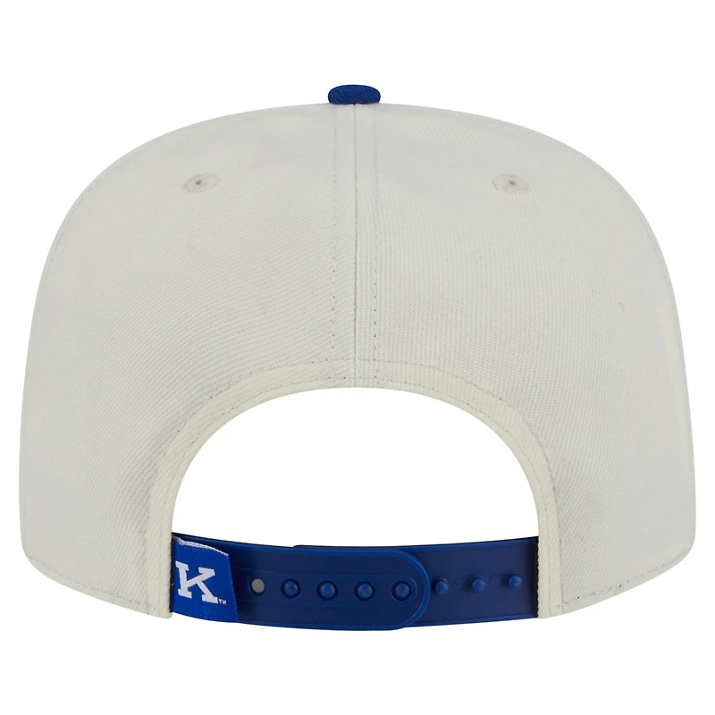 Men's New Era White Kentucky Wildcats Collegiate 9FIFTY A-Frame Snapback Hat