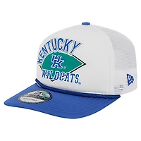 Men's New Era  White Kentucky Wildcats Diamond 19TWENTY Golfer Adjustable Hat