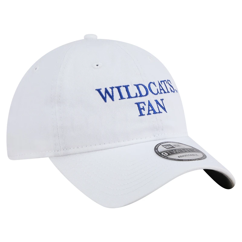 Casquette ajustable New Era blanche Kentucky Wildcats Fan 9TWENTY pour homme
