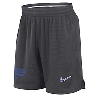 Short Nike Anthracite Kentucky Wildcats 2024 Sideline Performance Mesh pour homme