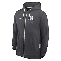Sweat à capuche zippé Nike Royal Kentucky Wildcats 2026 Sideline Standard Issue Dri-FIT pour homme