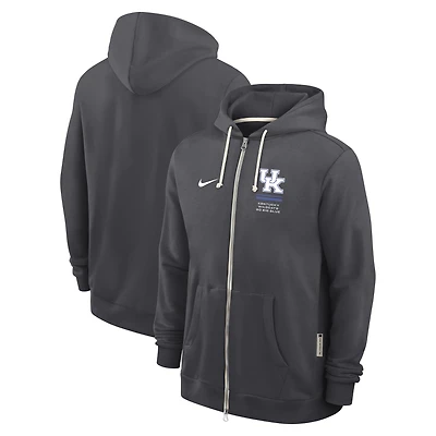 Sweat à capuche zippé Nike Royal Kentucky Wildcats 2026 Sideline Standard Issue Dri-FIT pour homme