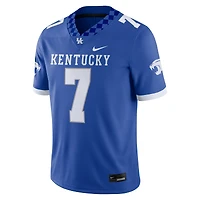 Men's Nike Barion Brown Royal Kentucky Wildcats NIL Football Game Jersey