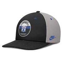 Men's Nike Black/Gray Kentucky Wildcats Prep Pro Performance Snapback Hat