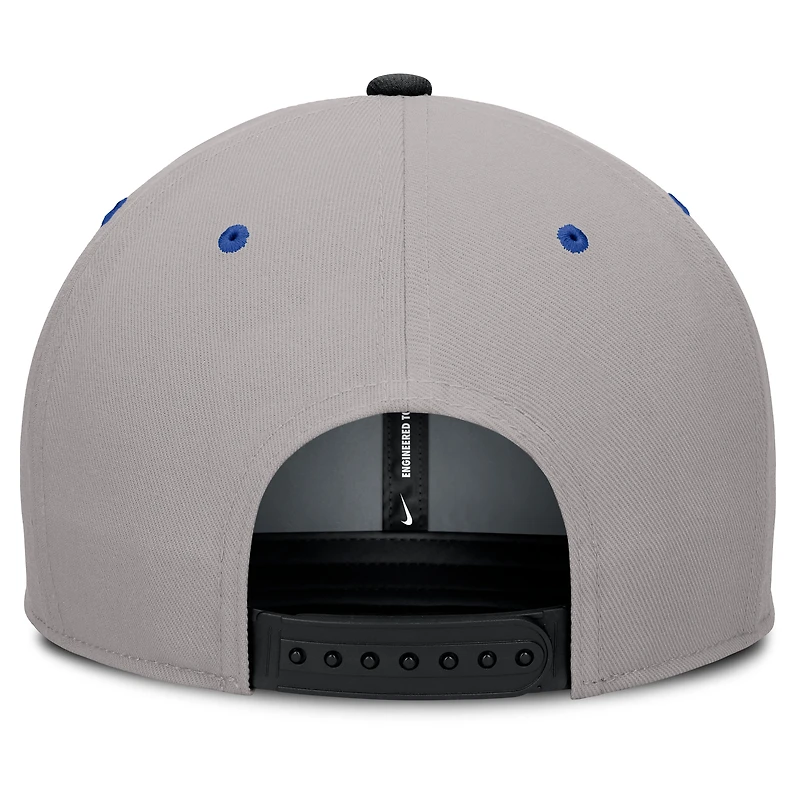 Men's Nike Black/Gray Kentucky Wildcats Prep Pro Performance Snapback Hat