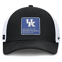 Men's Nike  Black/White Kentucky Wildcats 2025 On-Field Rise Engineered Trucker Adjustable Hat