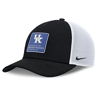 Men's Nike  Black/White Kentucky Wildcats 2025 On-Field Rise Engineered Trucker Adjustable Hat