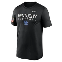 T-shirt Nike noir Kentucky Wildcats 2024 Military Appreciation Legend Performance pour homme