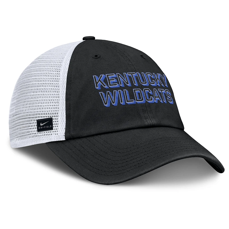 Casquette ajustable Nike noire Kentucky Wildcats 2025 Gameday On-Field Club pour homme