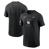T-shirt Nike Dri-FIT noir Kentucky Wildcats 2025 Military Appreciation pour homme