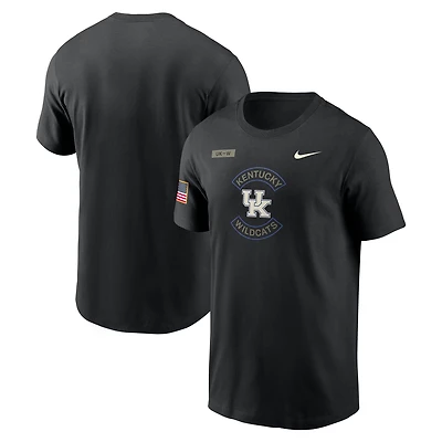 Men's Nike Black Kentucky Wildcats 2025 Military Appreciation Dri-FIT T-Shirt