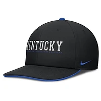Men's Nike Black Kentucky Wildcats 2025 On-Field Pro Performance Adjustable Hat