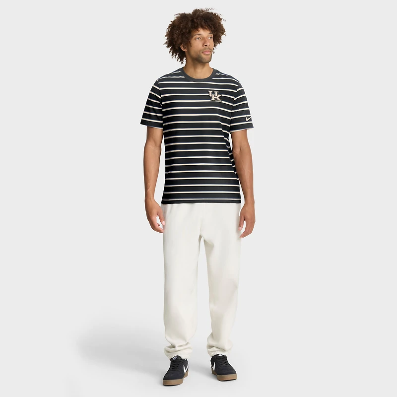 Men's Nike Black Kentucky Wildcats Athletic Prep Legacy Summit Stripe T-Shirt