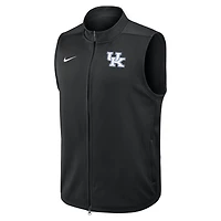 Gilet Nike noir Kentucky Wildcats Primetime Victory Performance à fermeture éclair intégrale pour homme