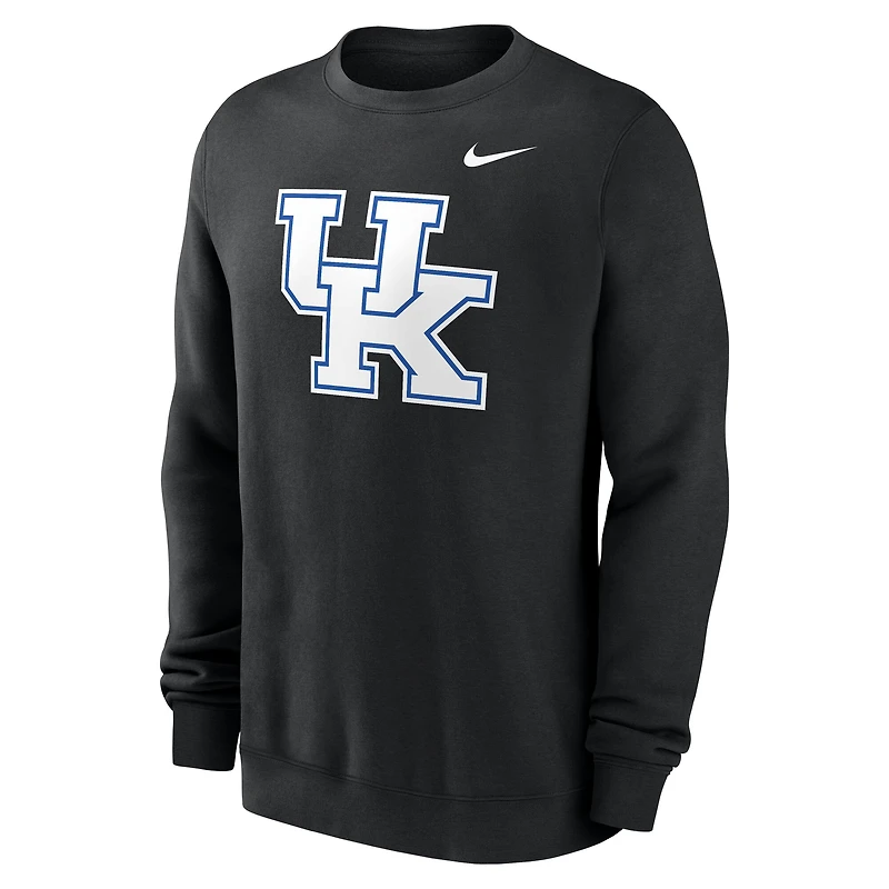 Men's Nike Black Kentucky Wildcats Primetime Fleece Pullover Sweatshirt