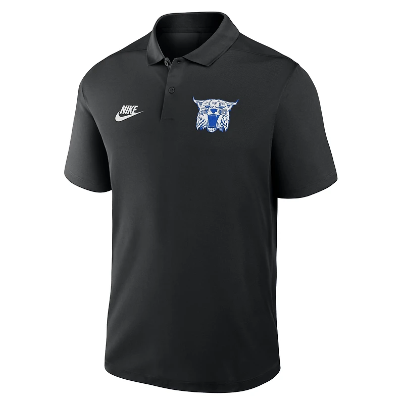 Polo Nike noir pour homme avec logo Primetime Victory Legacy Vault des Kentucky Wildcats