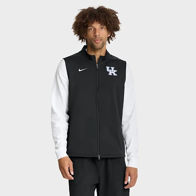 Gilet zippé Nike blanc Kentucky Wildcats Primetime Victory Therma-FIT pour homme