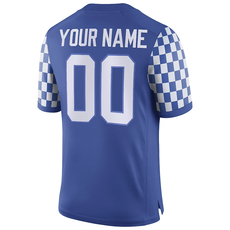 Maillot de football personnalisé Nike bleu Kentucky Wildcats pour homme