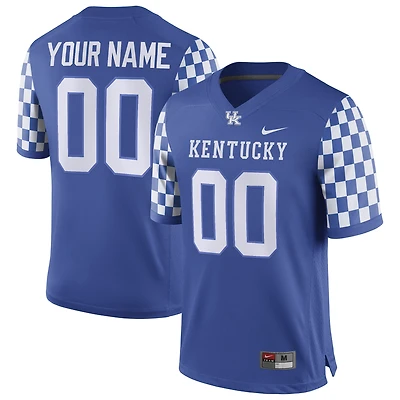 Maillot de football personnalisé Nike bleu Kentucky Wildcats pour homme