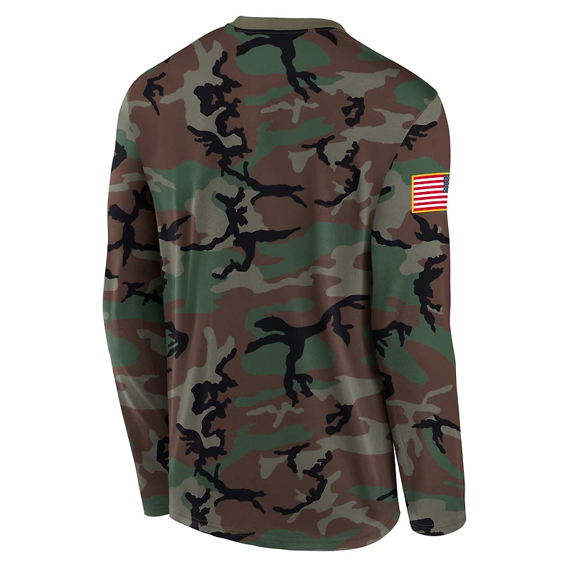 Men's Nike Camo Kentucky Wildcats 2025 Military Appreciation Legend Dri-FIT Long Sleeve T-Shirt