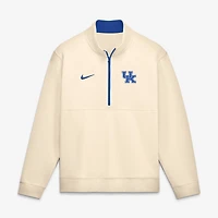 Pull-over Nike Kentucky Wildcats Primetime Club Fleece demi-zip crème pour homme